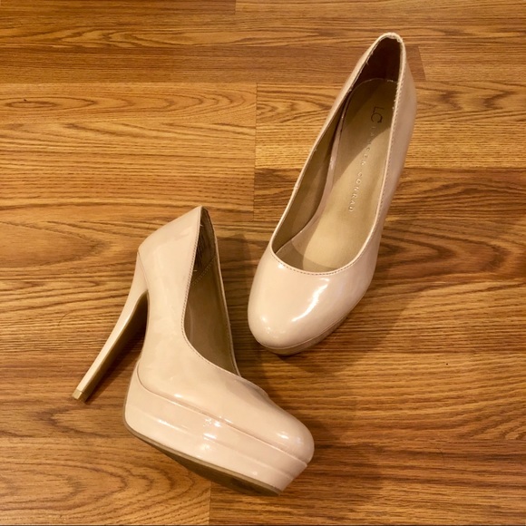 LC Lauren Conrad Shoes - Lauren Conrad Nude Platform Pumps